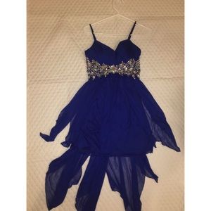 B. Darlin Size 5/6 High Low Handkerchief Dress